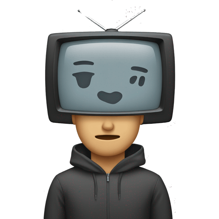 Man with tv head emoji