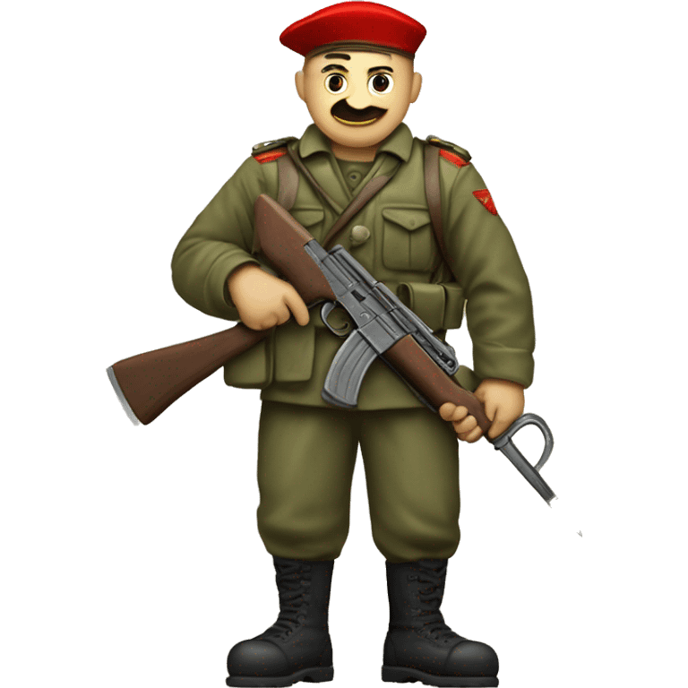 soviet union soldier with the sickle and hamme emoji