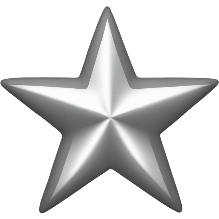 Silver star unfilled  emoji