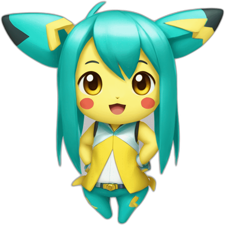 pikachu-and-hatsune-miku emoji