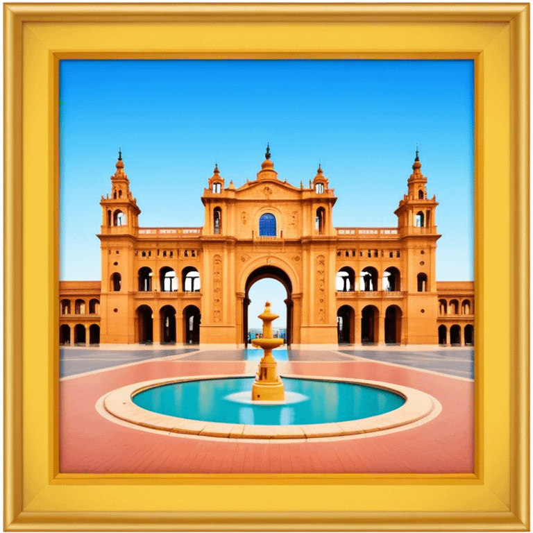 Cinematic Realistic Plaza de España Emoji  emoji