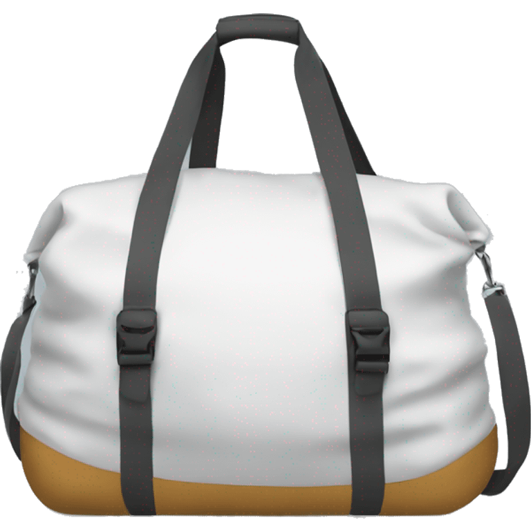 White sports bag for a girls emoji