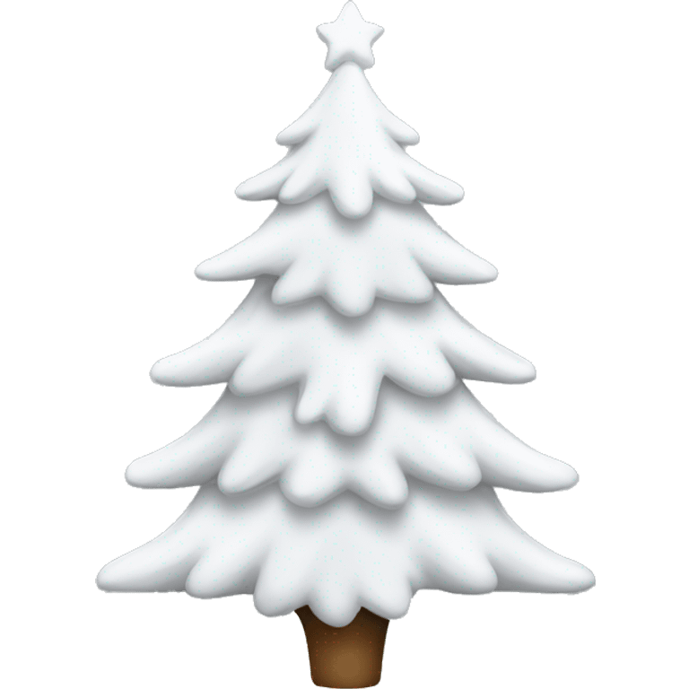 white christmas tree emoji