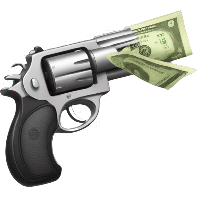 Money gun emoji