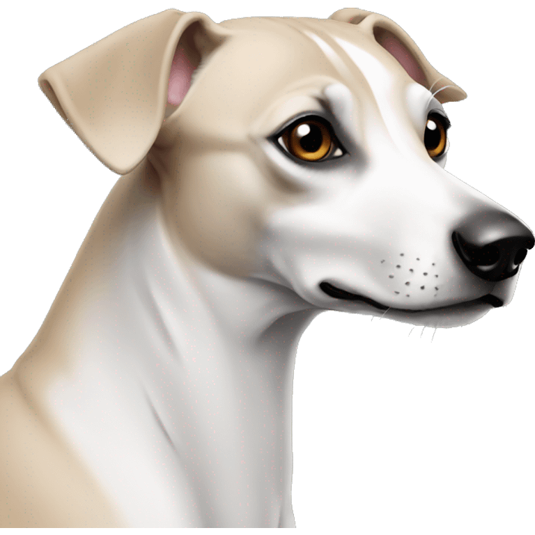 Back whippet sitting emoji