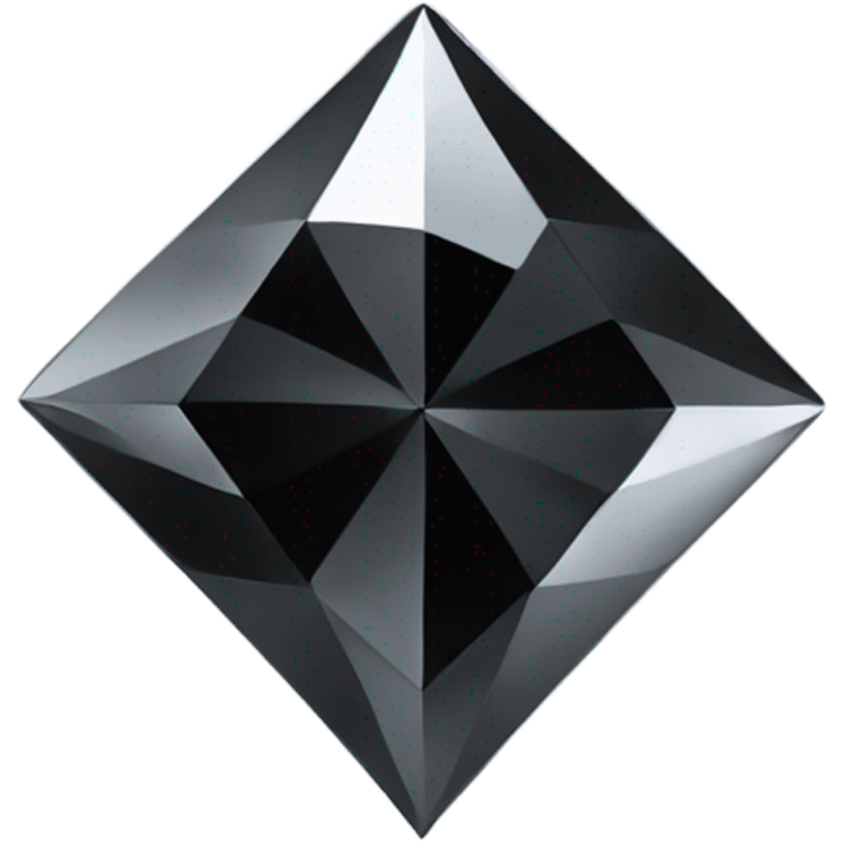 black diamond chrome four-point star diamond diamond emoji