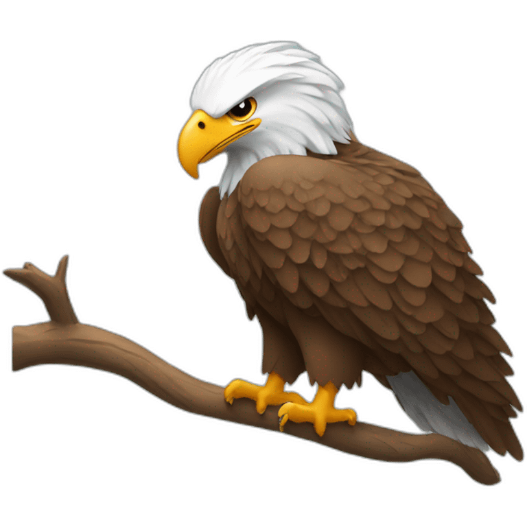 eagle in love emoji