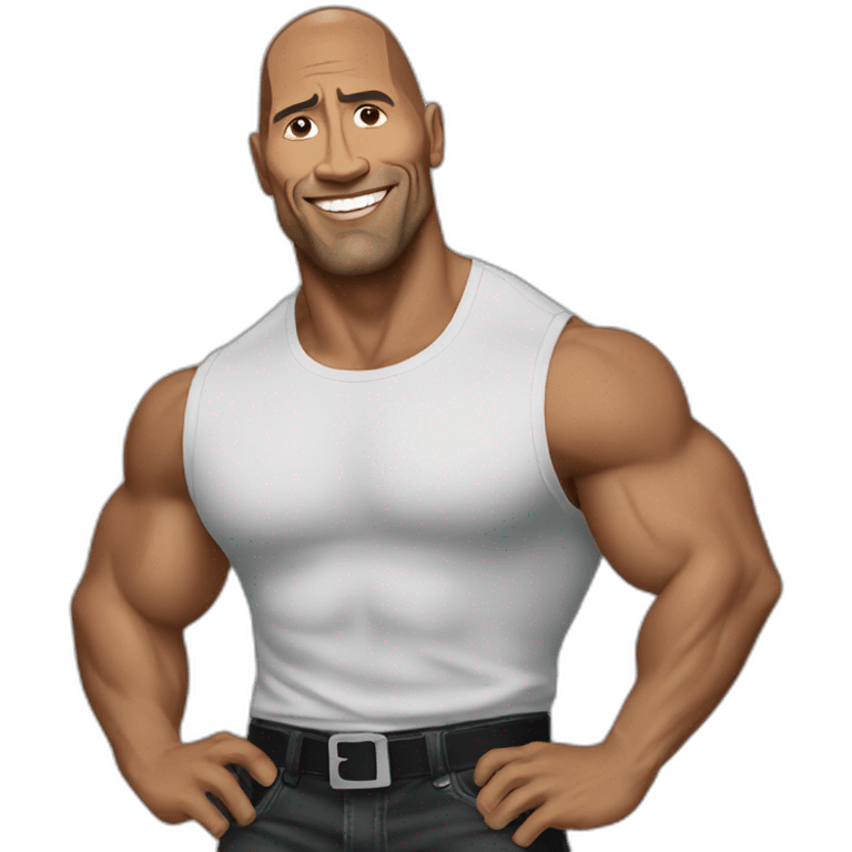 The rock actor emoji