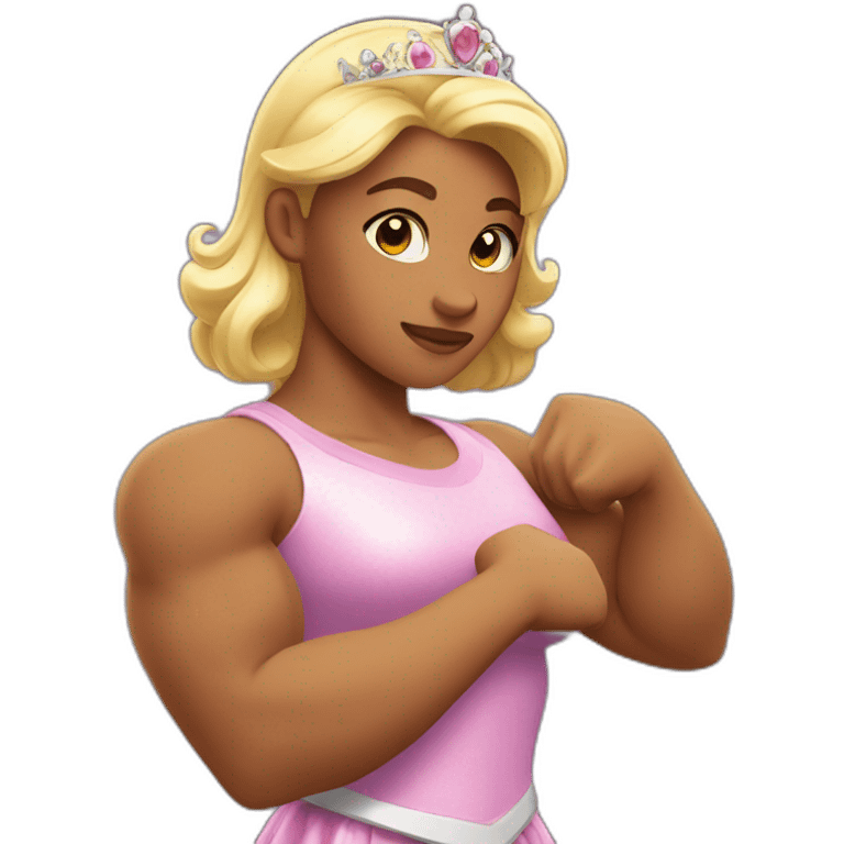 princess flexing bicep emoji