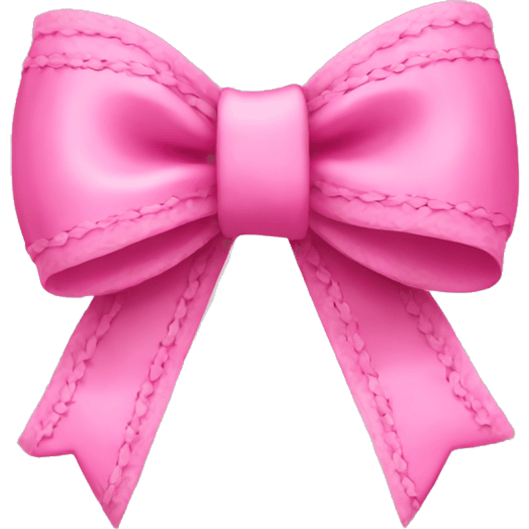 pink bow with laces emoji