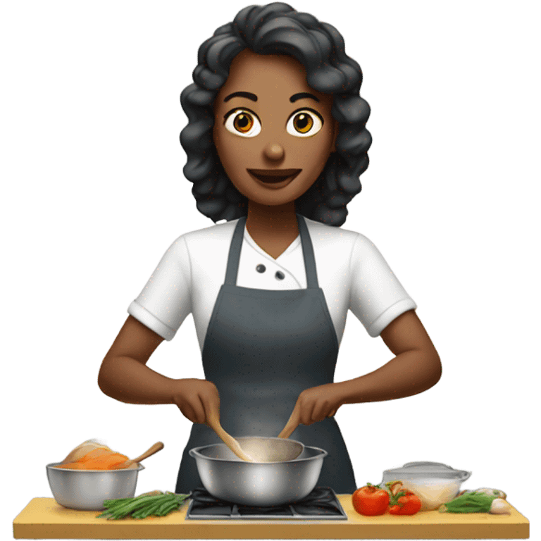 woman cooking emoji