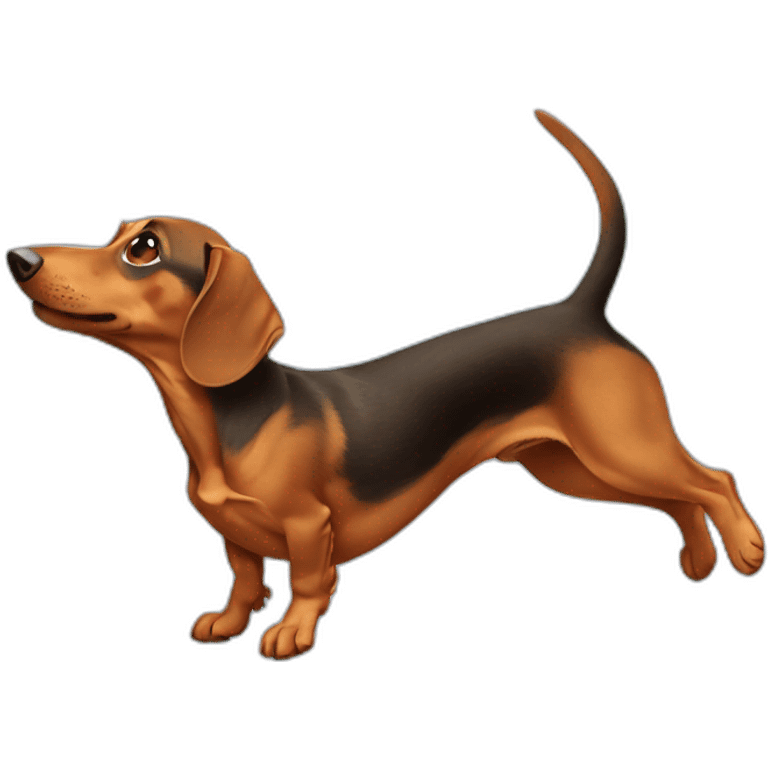 dachshund doing acrobatics emoji