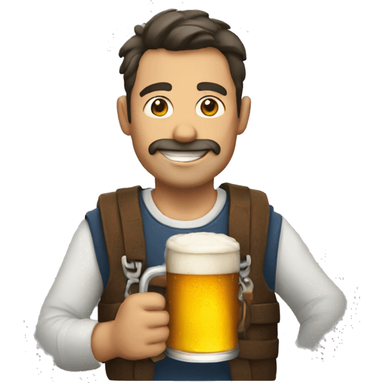 Man with beer emoji