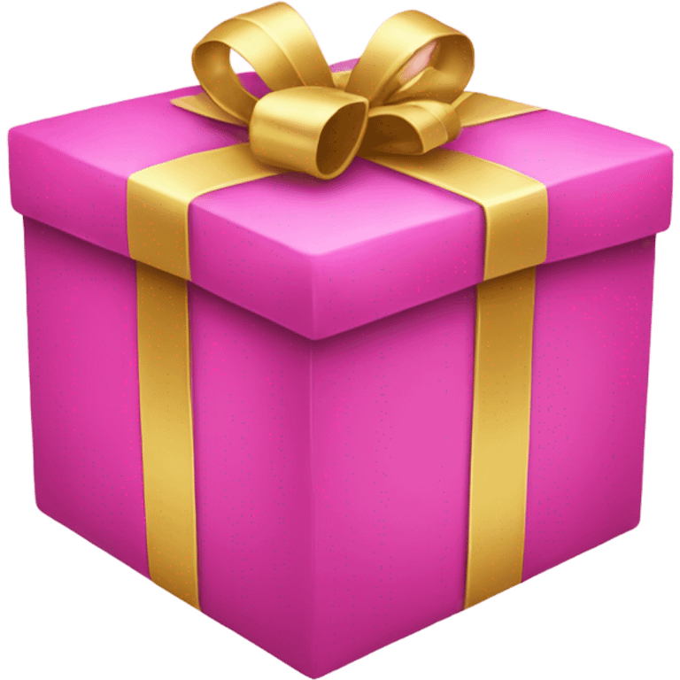 Pink Christmas present  emoji