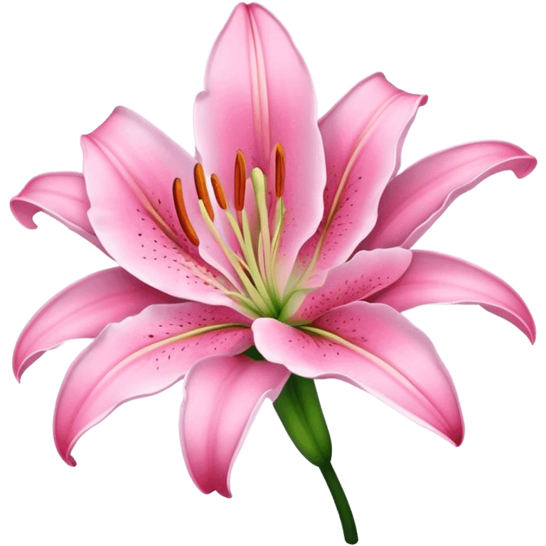 Pink lily  emoji