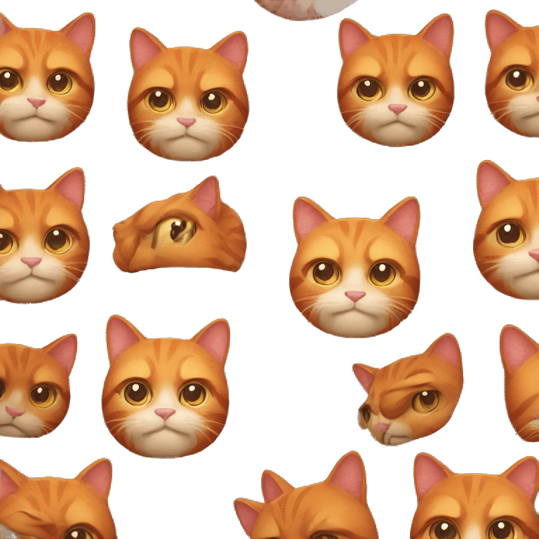 Red cat  emoji