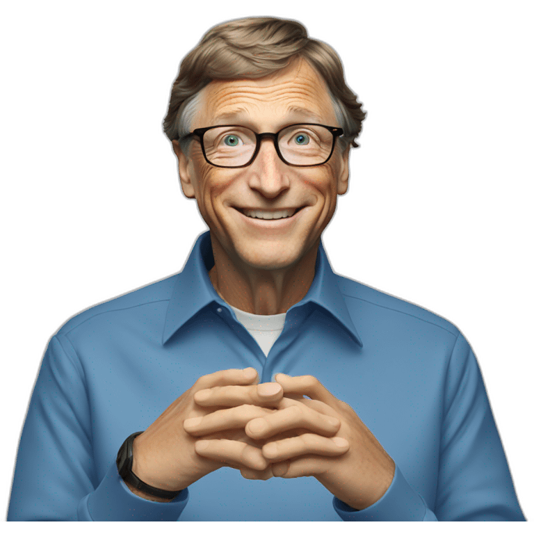 bill gates nice hands emoji