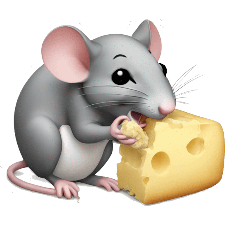 mouse eating emoji