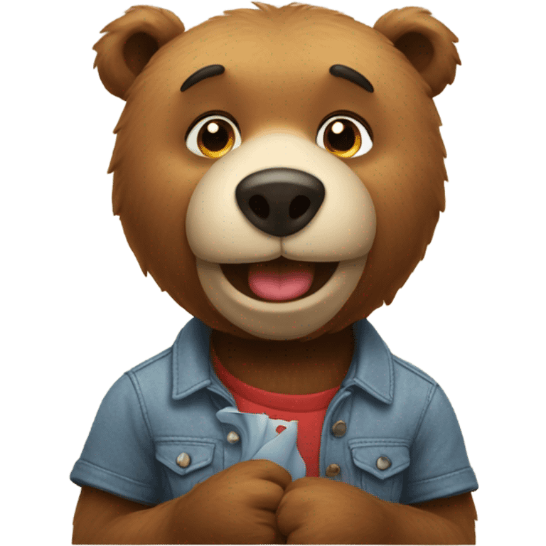 bear love emoji