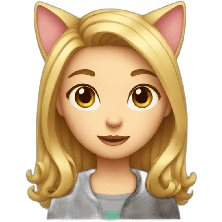 girl-cat emoji