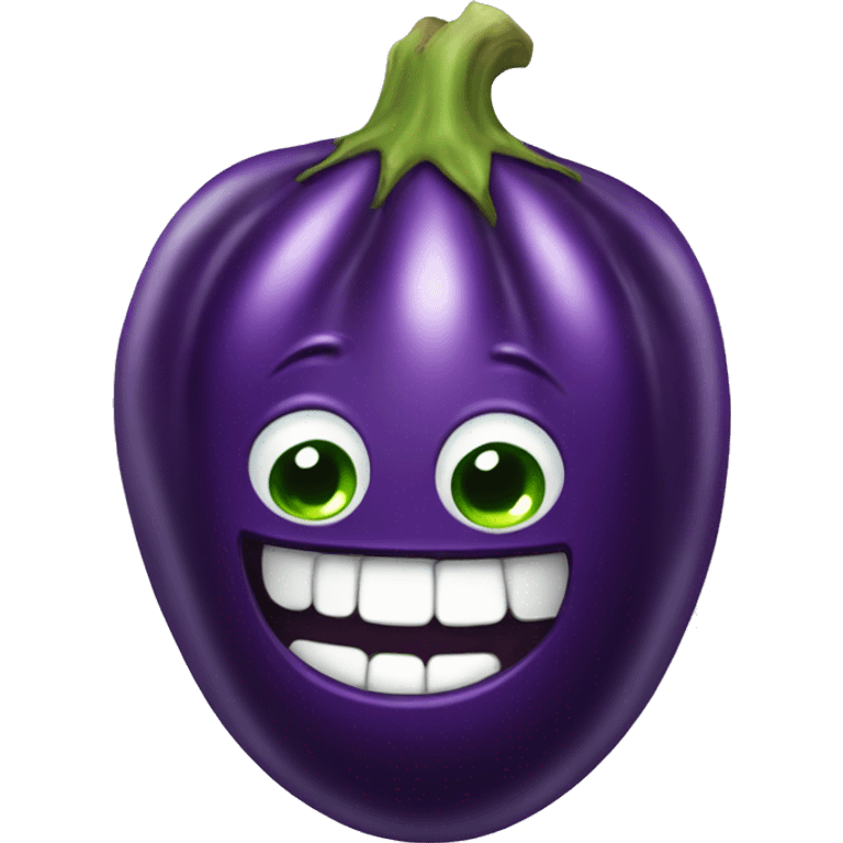 big eggplant thats wet emoji