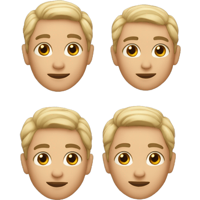 Memoji color moreno con aretes emoji