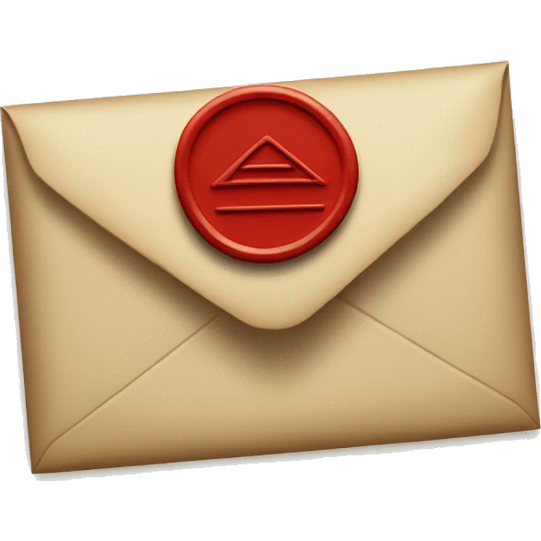 an envelope with a wax seal emoji