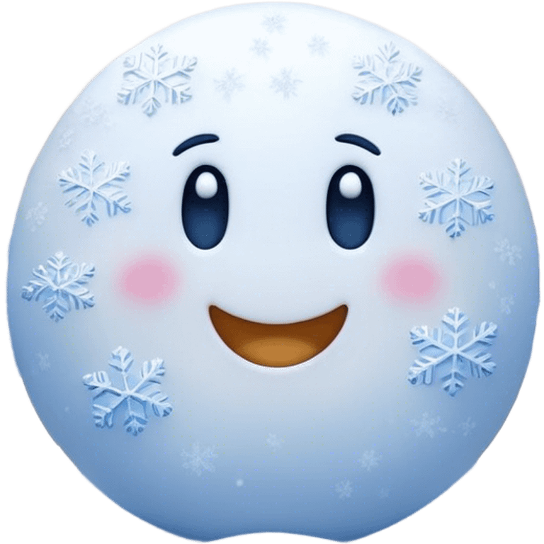 Cinematic Realistic Snow Emoji, Soft and delicate, with fluffy snowflakes drifting gently to the ground. The snow blankets the landscape in a peaceful, serene hush, creating a calm and sparkling atmosphere. Soft glowing outline, capturing the essence of tranquility, winter beauty, and crisp, clean freshness in a scene of falling snow! emoji