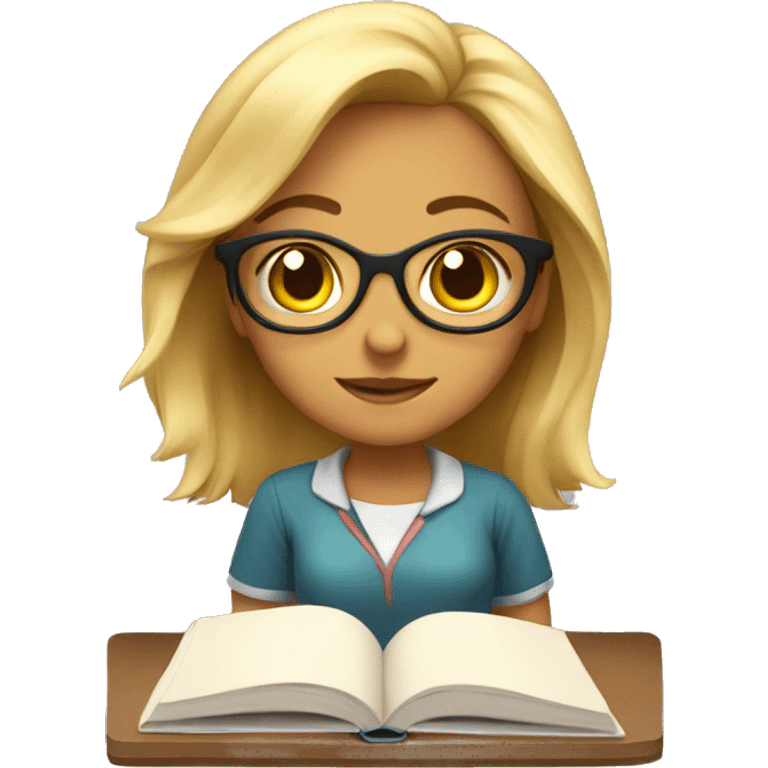 Physics girl studying  emoji