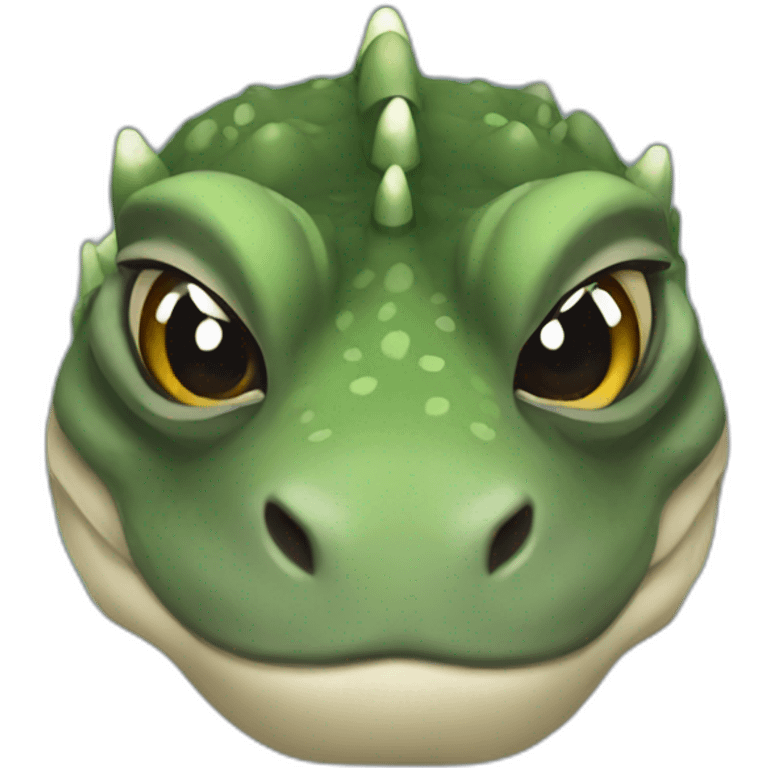 Bearded komodo emoji