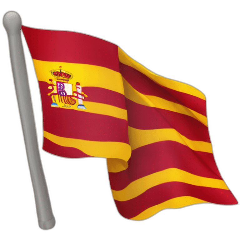 bandera de españa rojo amarrillo y morado emoji