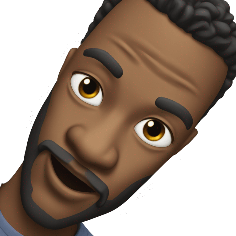 create me a black man with a burh emoji