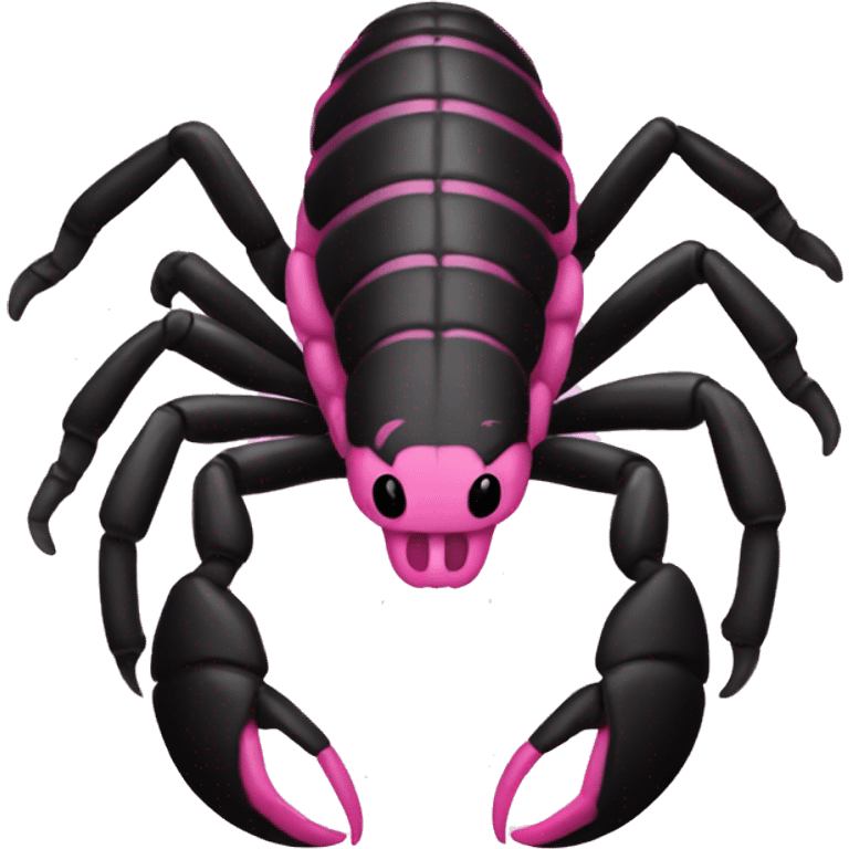 Pink and black Scorpion  emoji