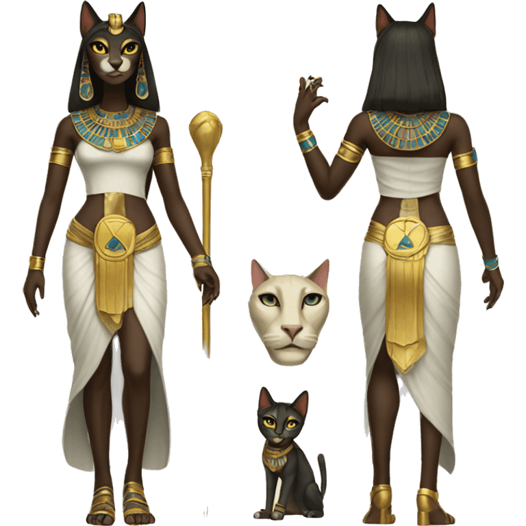 bastet goddess full body  emoji