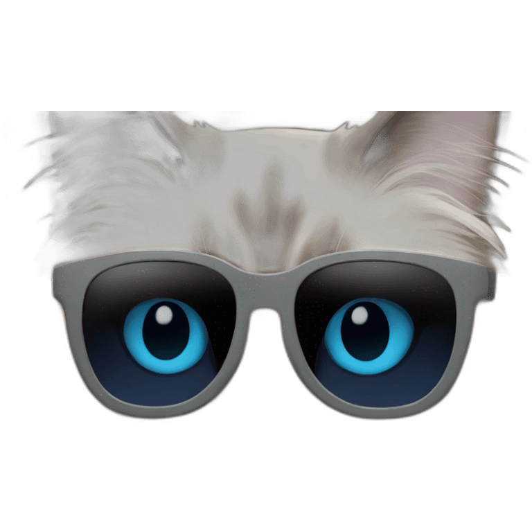 ragdoll cat sunglasses emoji