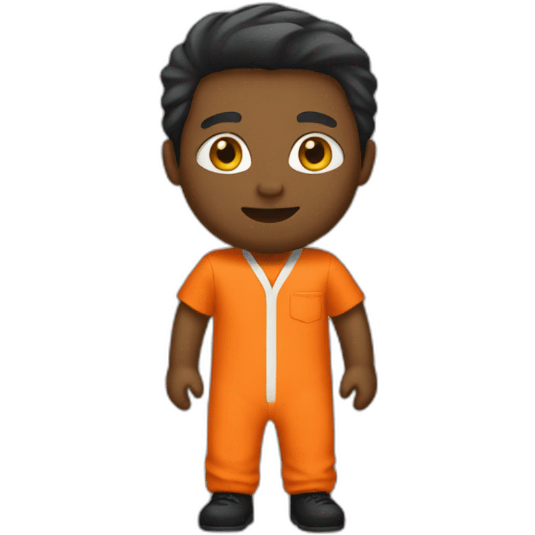 Prison orange jumpsuit emoji