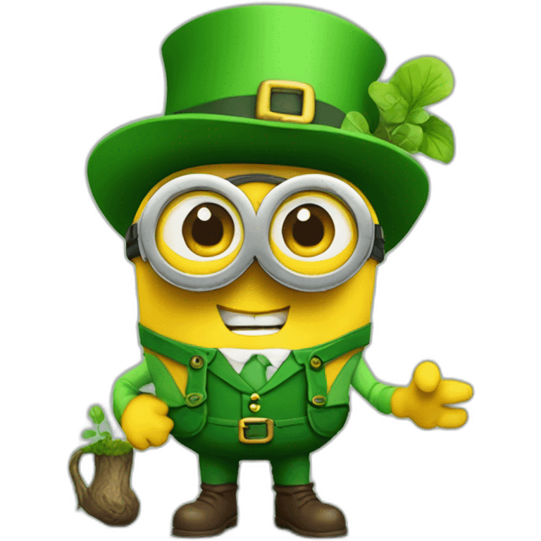 Minions sur un Leprechaun emoji