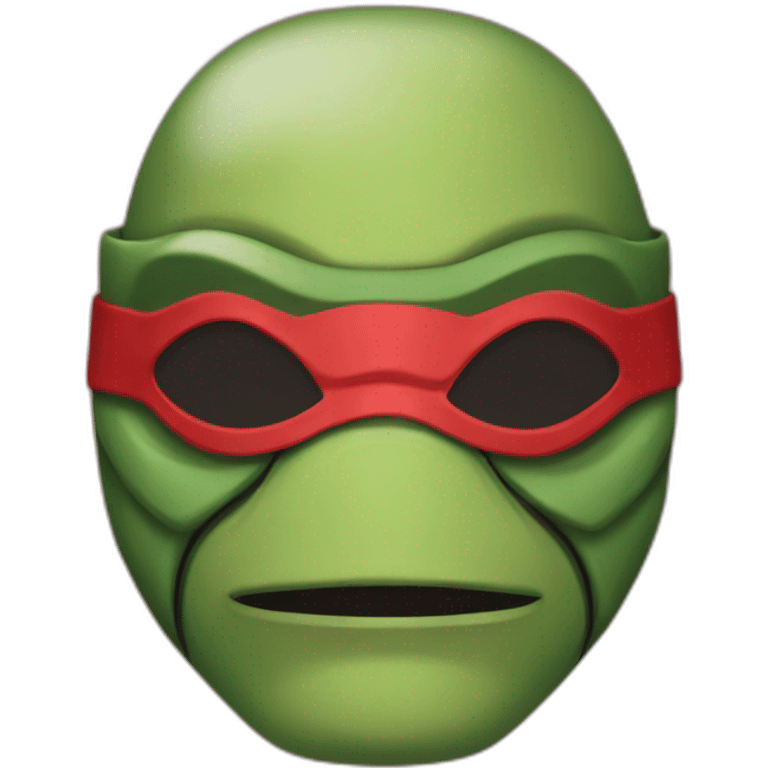 Ninja turtle red mask emoji