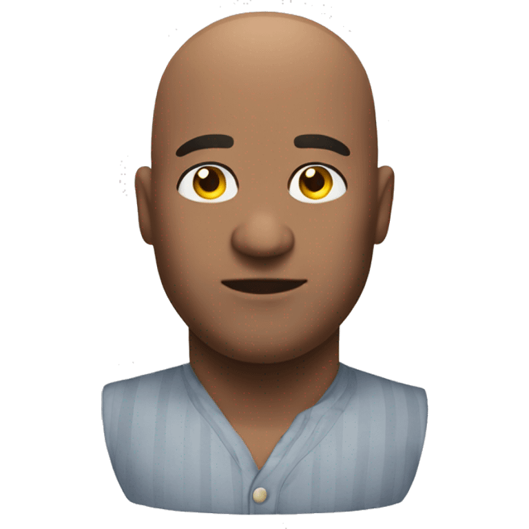 Bald big man emoji