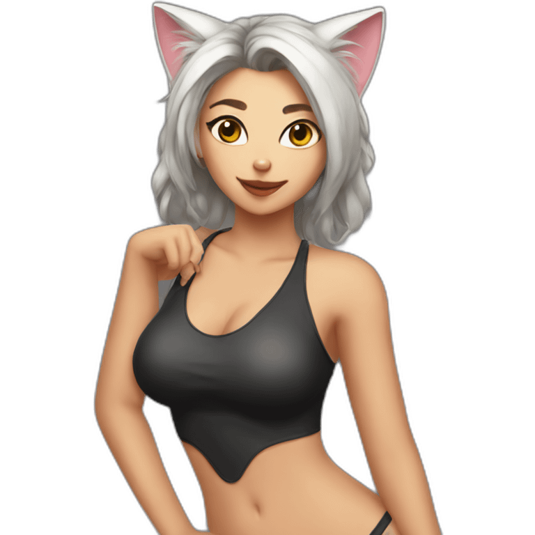 sexy catgirl emoji