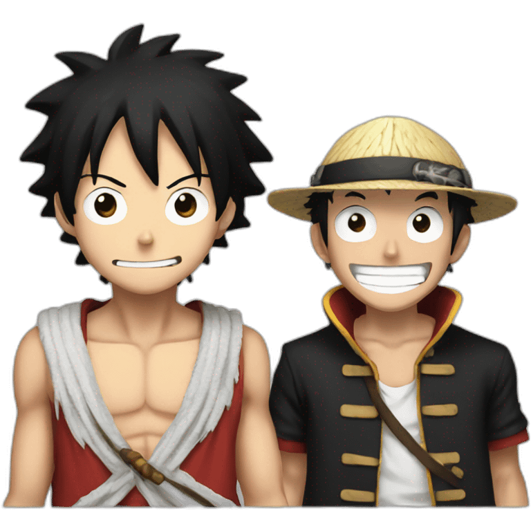 Luffy and law emoji