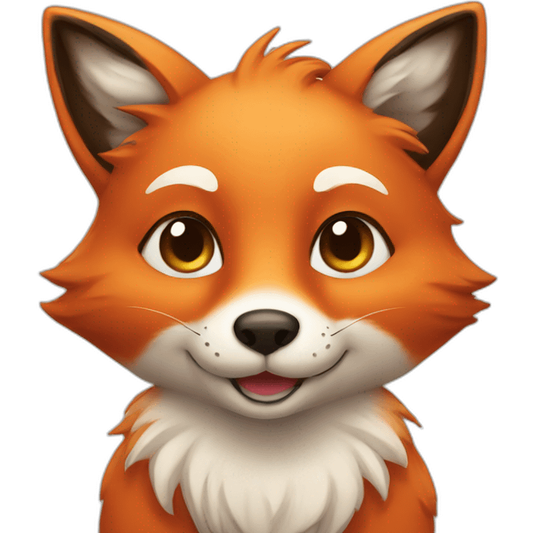 Very cute fox emoji