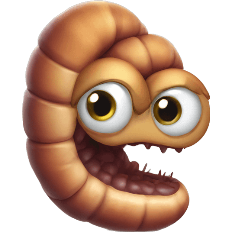 Diseased worm emoji