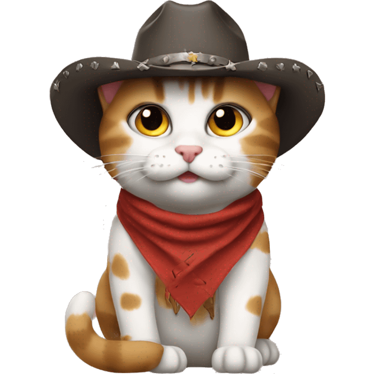 Cowboy cat emoji