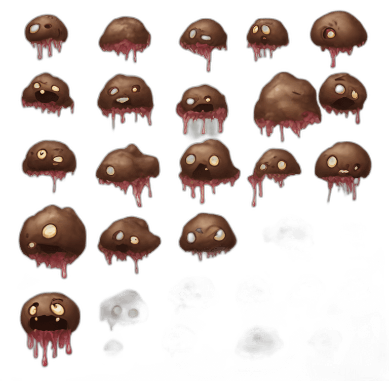 virus zombie poop emoji