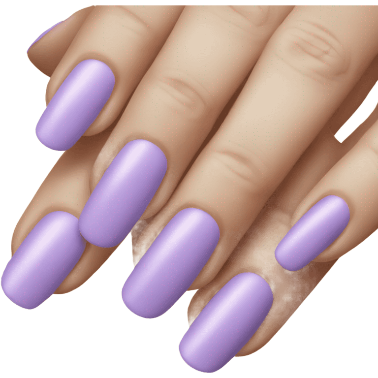 light purple nail color emoji