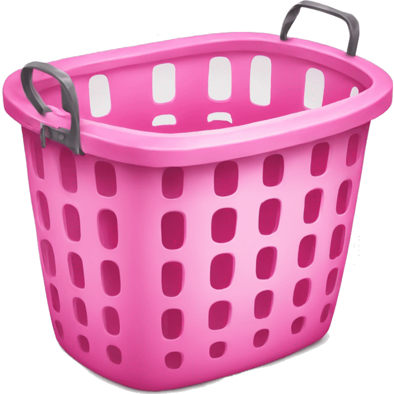 Pink laundry basket emoji