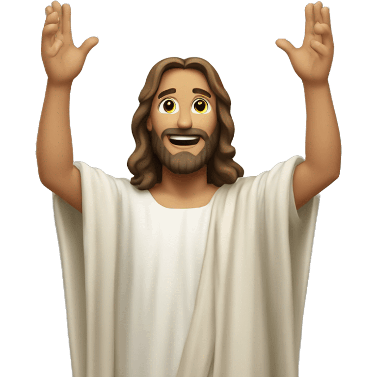 Jesus Christ saying hi  emoji