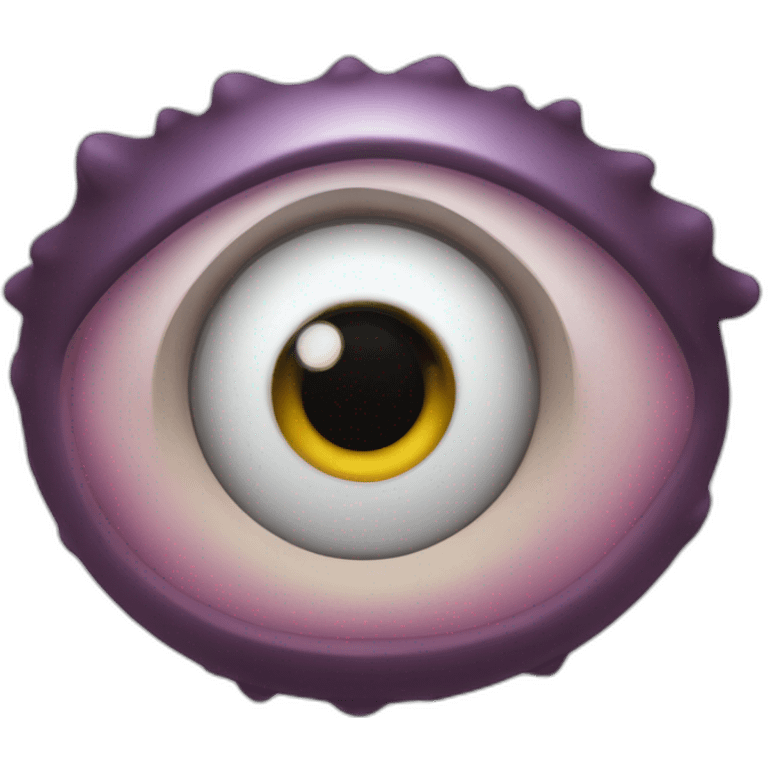 een oog monster emoji