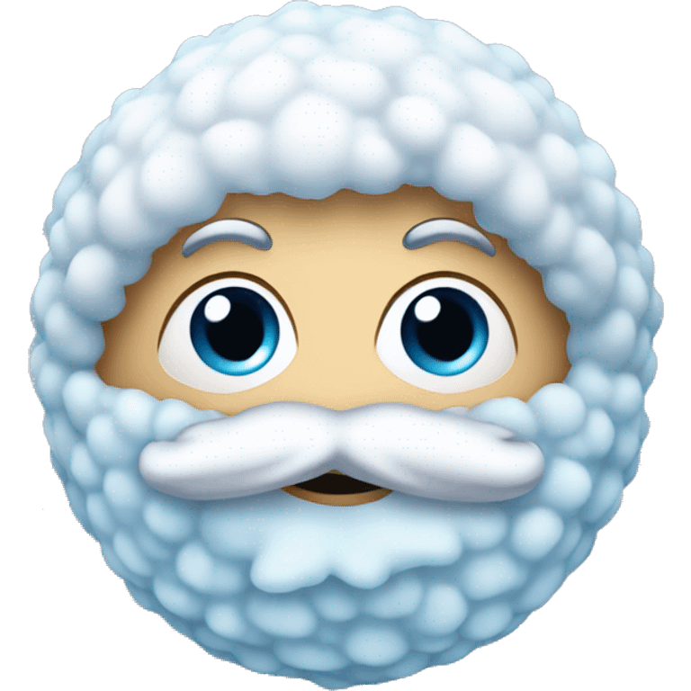 Blauer Schneeball  emoji